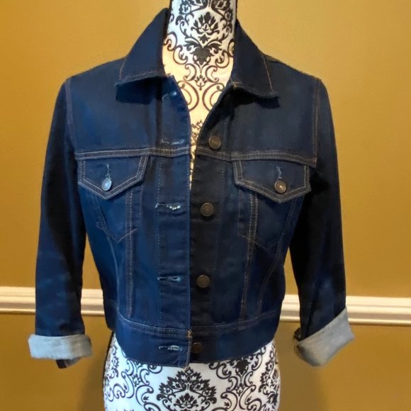 abercrombie cropped denim jacket